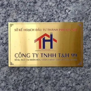 Biển tên công ty Bảng giá làm biển tên công ty tại Quảng Cáo 24H