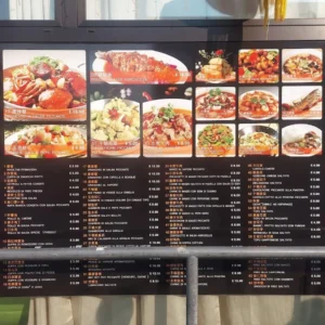 Biển led menu
