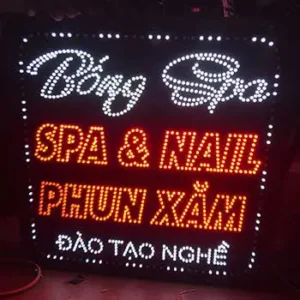 Biển led vẫy spa