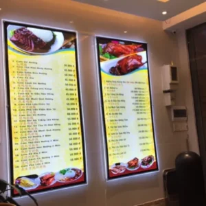 Các loại biển led menu phổ biến tại Quảng Cáo 24H