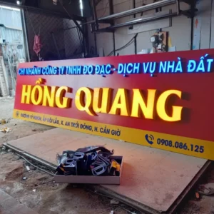 Biển công ty chữ nổi Dịch vụ làm biển công ty chữ nổi theo yêu cầu của Quảng Cáo 24H