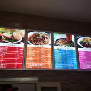 Biển led menu Dịch vụ làm biển led menu giá rẻ tại TPHCM