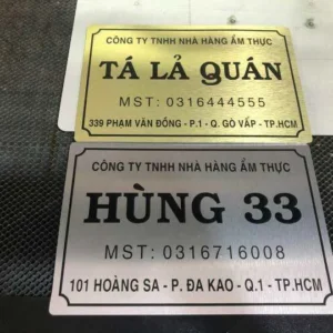 Quy trình đặt dịch vụ làm biển công ty alu tại Quảng Cáo 24H