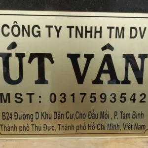 Quy trình đặt làm biển tên công ty tại Quảng Cáo 24H