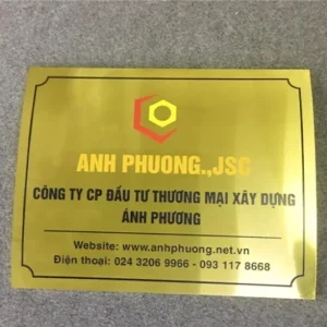 Biển công ty inox Quy trình làm biển công ty inox chuyên nghiệp tại Quảng Cáo 24H