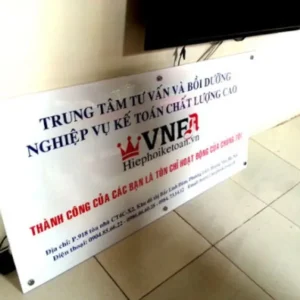 Biển công ty mica Quy trình làm biển công ty mica tại Quảng Cáo 24H