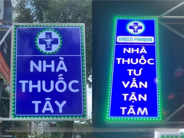 Biển led nhà thuốc Quy trình làm biển led nhà thuốc tại Quảng Cáo 24H