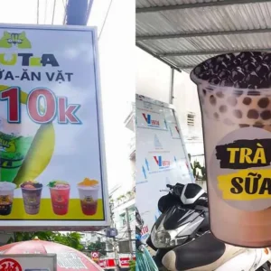 Biển vẫy trà sữa Quy trình làm biển vẫy trà sữa chuyên nghiệp tại Quảng Cáo 24H