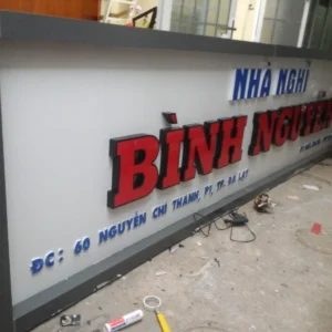 Biển công ty chữ nổi Quy trình thiết kế biển công ty chữ nổi tại Quảng Cáo 24H