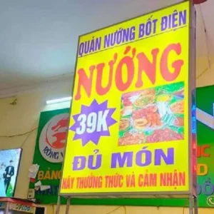 Biển vẫy lẩu nướng Quy trình thiết kế và sản xuất biển vẫy lẩu nướng tại Quảng Cáo 24H