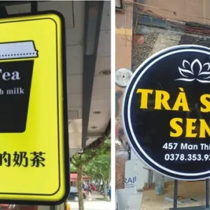 Biển vẫy trà sữa Tại sao nên chọn dịch vụ làm biển vẫy trà sữa tại Quảng Cáo 24H