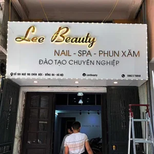 Bảng hiệu tiệm nail Quy trình làm bảng hiệu tiệm nail tại Quảng Cáo 24h