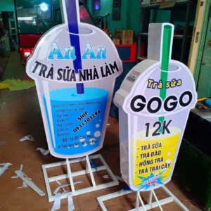 Bảng hiệu trà sữa