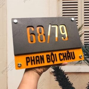 Biển số nhà, Bảng số nhà Biển số nhà bằng đồng mang đến vẻ đẹp cổ điển, sang trọng và đẳng cấp cho ngôi nhà của bạn