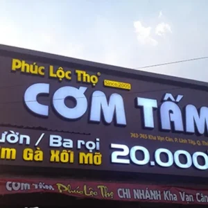 Bảng hiệu quán ăn Các loại bảng hiệu quán ăn phổ biến hiện nay