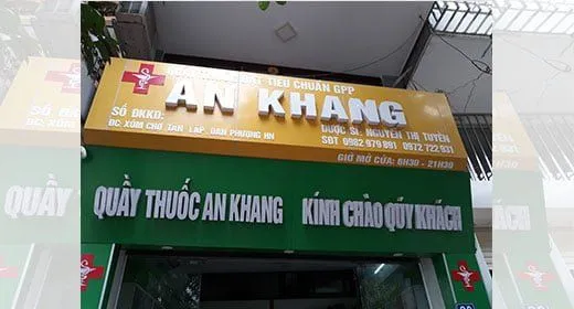 Bảng hiệu nhà thuốc Cac mau bang hieu nha thuoc nay thuong mang den cam giac dang tin cay chuyen nghiep va gan gui 4