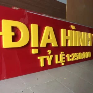 Chữ nổi alu Chữ nổi alu ngoài trời được thiết kế đặc biệt để chịu được các điều kiện khắc nghiệt