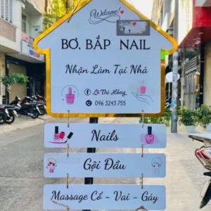 Bảng hiệu tiệm nail Dịch vụ làm bảng hiệu tiệm nail giá rẻ tại TPHCM