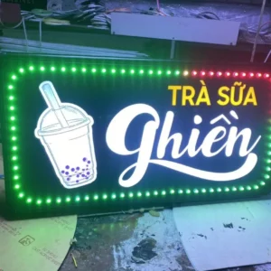 Bảng hiệu trà sữa Dịch vụ làm bảng hiệu trà sữa theo yêu cầu tại Quảng Cáo 24h