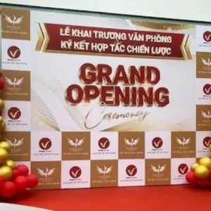 In backdrop Dịch vụ in backdrop hiflex cho đám cưới và tiệc tư nhân luôn được chúng tôi chú trọng về tính thẩm mỹ cao