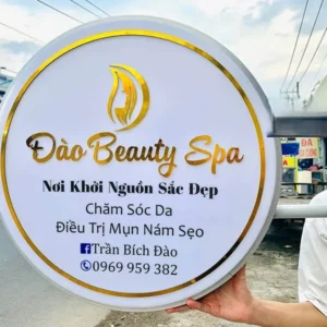 Bảng hiệu tiệm nail Mẫu bảng hiệu tiệm nail hiện đại và sang trọng