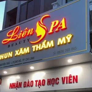 Quảng Cáo 24h áp dụng quy trình sản xuất bảng hiệu spa chuyên nghiệp