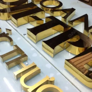 Chữ inox mạ vàng Quảng Cáo 24h cung cấp bảng giá chữ inox mạ vàng minh bạch và cạnh tranh nhất thị trường