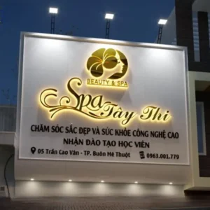 Bảng hiệu spa Quy trình làm bảng hiệu spa tại Quảng Cáo 24h