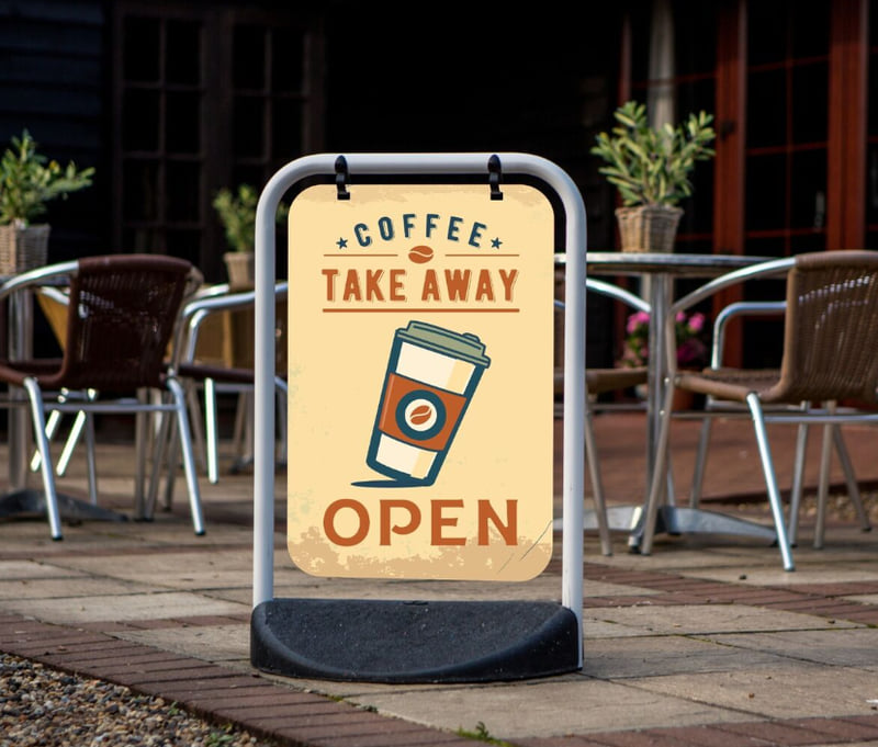 Bảng Hiệu Quán Cafe Đẹp - Tạo Dấu Ấn Thương Hiệu Độc Đáo Năm 2025 Biển hiệu cà phê take away