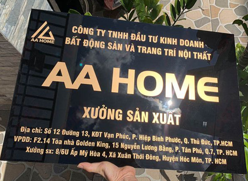 Tuyển Tập 30+ Mẫu Bảng Hiệu Công Ty Ấn Tượng & Hiện Đại Bảng hiệu công ty mica