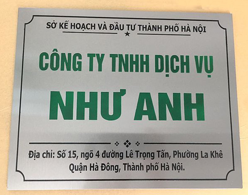Tuyển Tập 30+ Mẫu Bảng Hiệu Công Ty Ấn Tượng & Hiện Đại Bảng Inox sáng, sắc nét